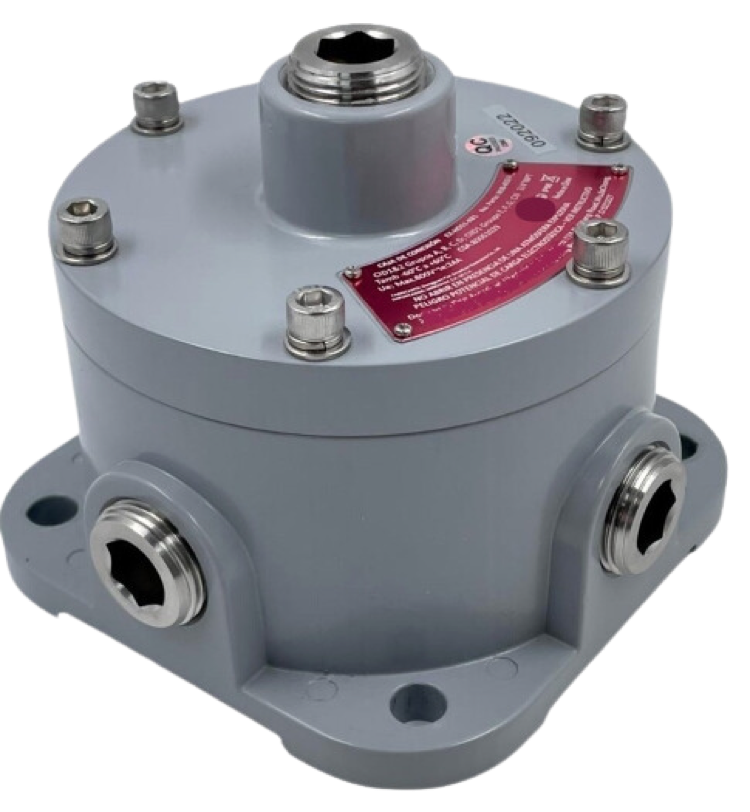 Registro tipo Condulet a prueba de explosión de 5 salidas de 3/4" NPT, 800 Volts 24 amperes para montaje de lámparas