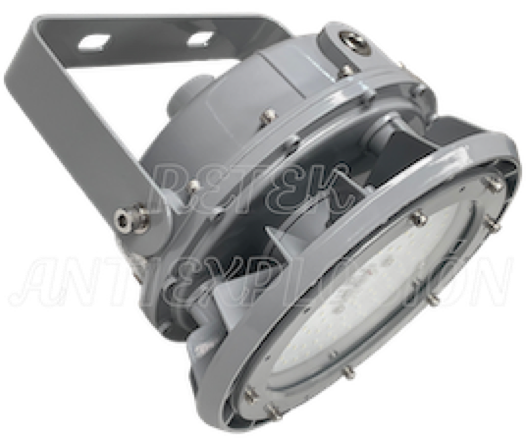 Luminaria LED a prueba de explosión tipo reflector 5600 lúmenes, IP66, anti chispa, certificada para uso en áreas peligrosas 