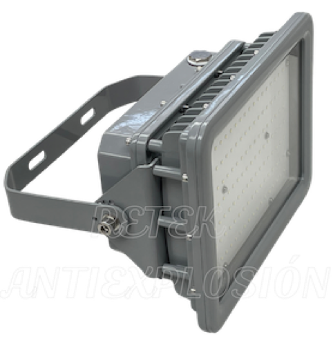 Luminaria LED a prueba de explosión tipo reflector rectangular 14000 lúmenes, IP66, certificada para uso en zonas peligrosas