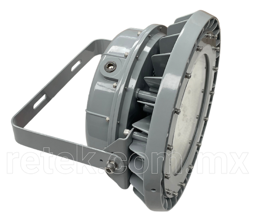 Lámpara LED UFO a prueba de explosión con certificación UL844, protección IP66, construcción IK08, grado marino UL1598A